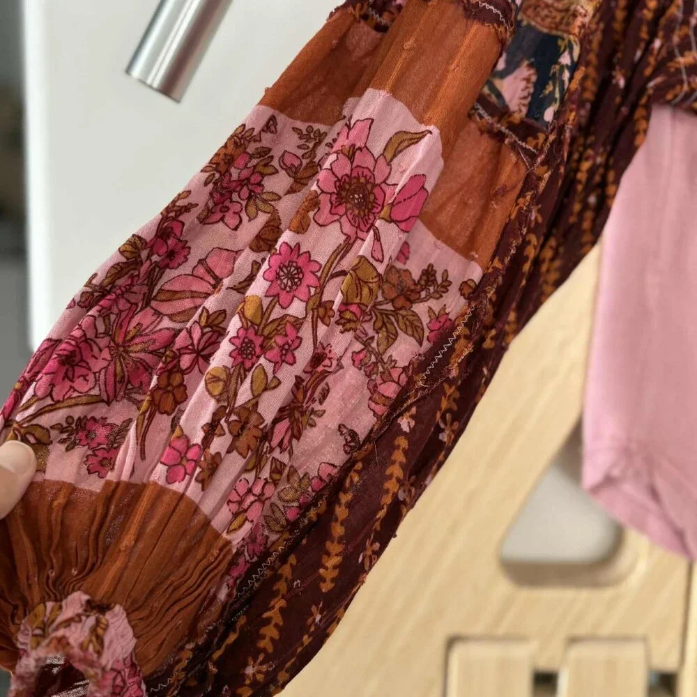 Free People “Light Magic Henley” - Pink - Size S - Picture 5 of 6